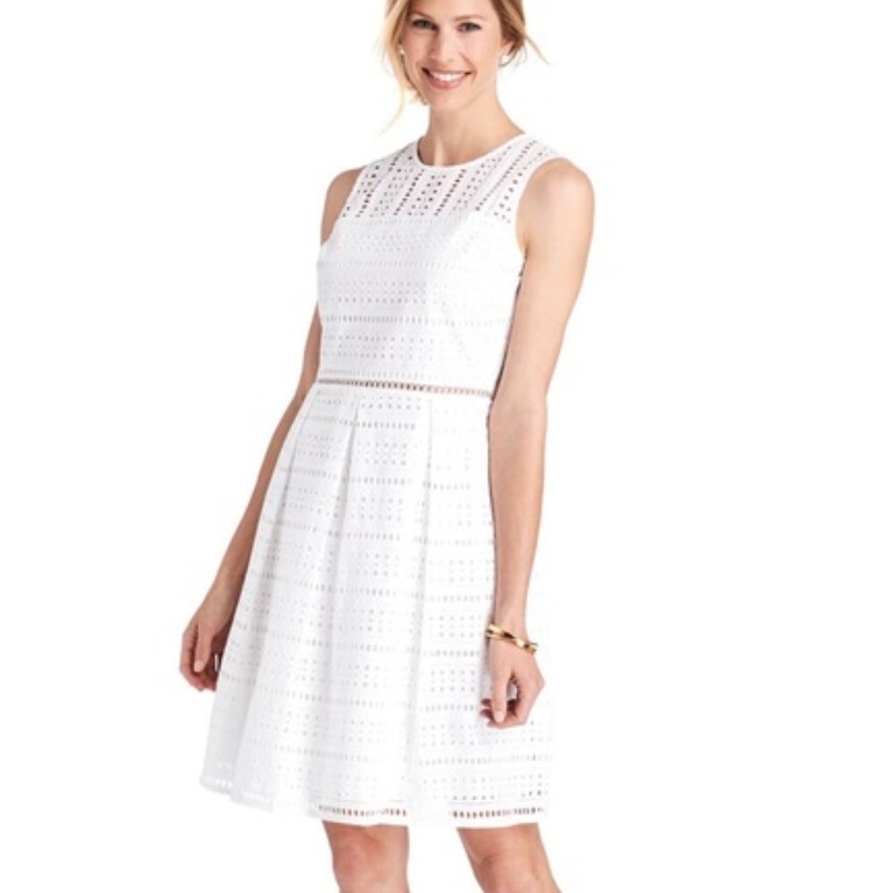 Vineyard Vines White Eyelet Dress NWT